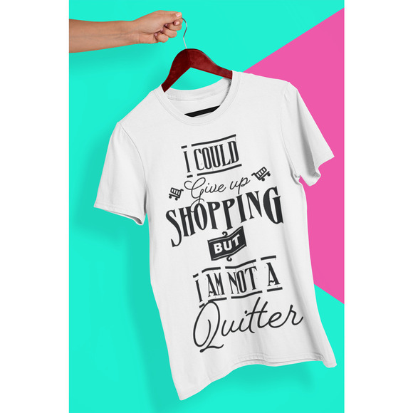 I Could Quit Custom White Short Sleeve‎ Graphic T-Shirt - Picture 1 of 3